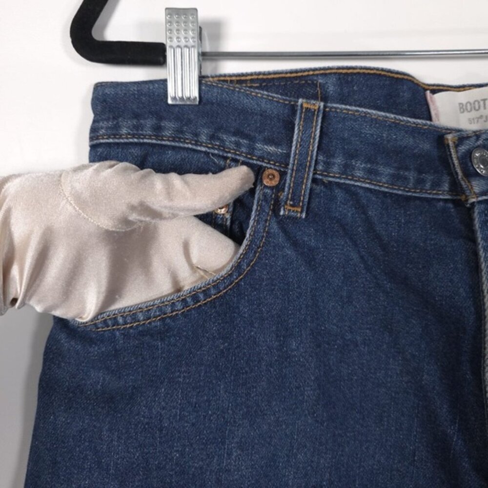 Levi’s 517 Men’s Jeans BOOTCUT 100% Cotton Y2K Size W36 L30 - Picture 10 of 12
